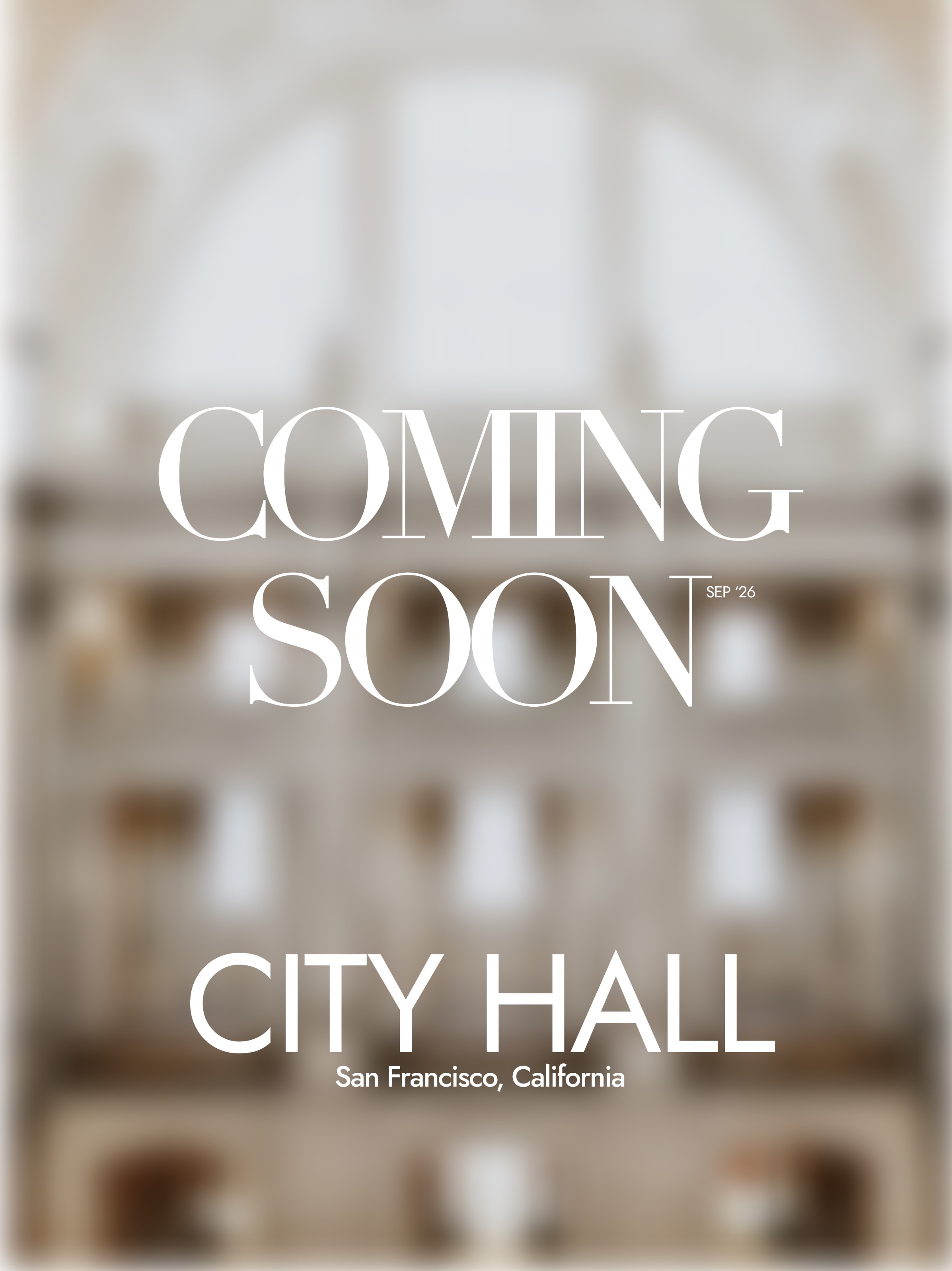 City Hall magazine cover, Coming Soon
