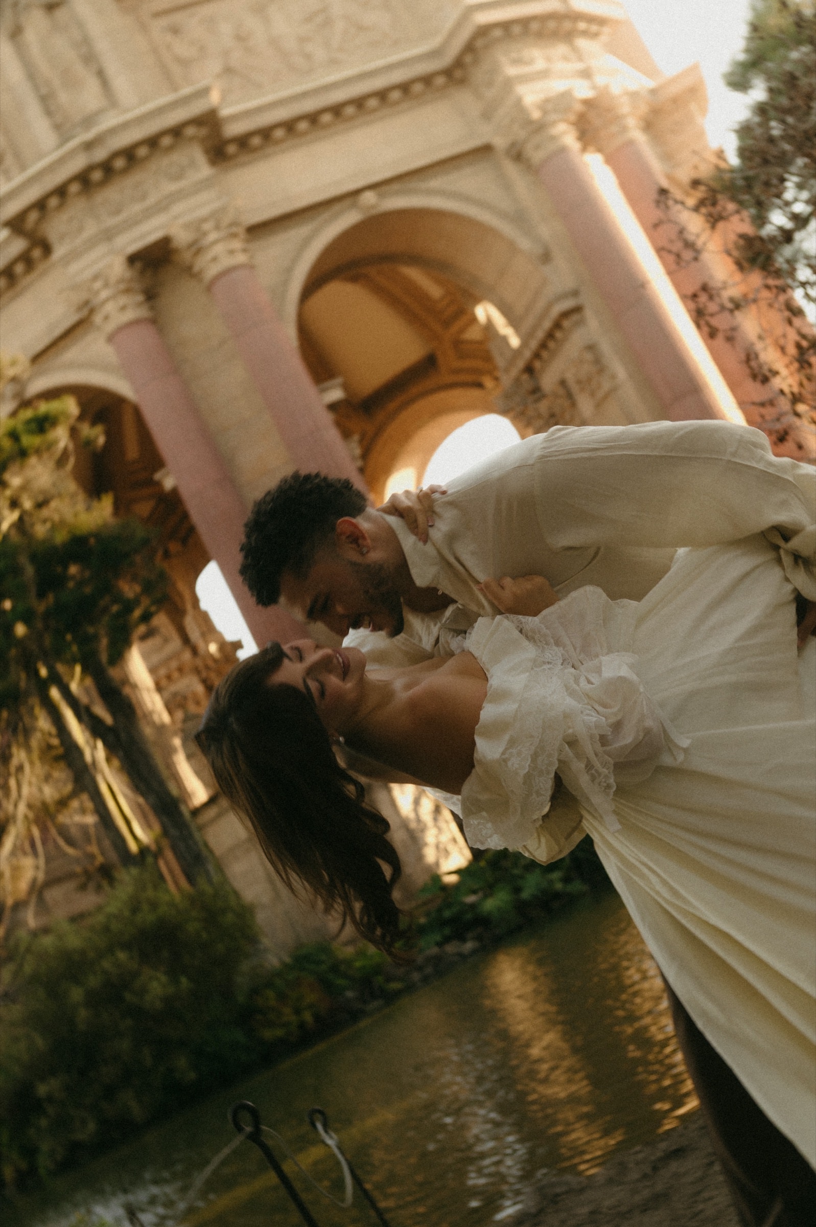 Berkeley and Robin at the Palace of Fine Arts, photographed by @mariefossphoto