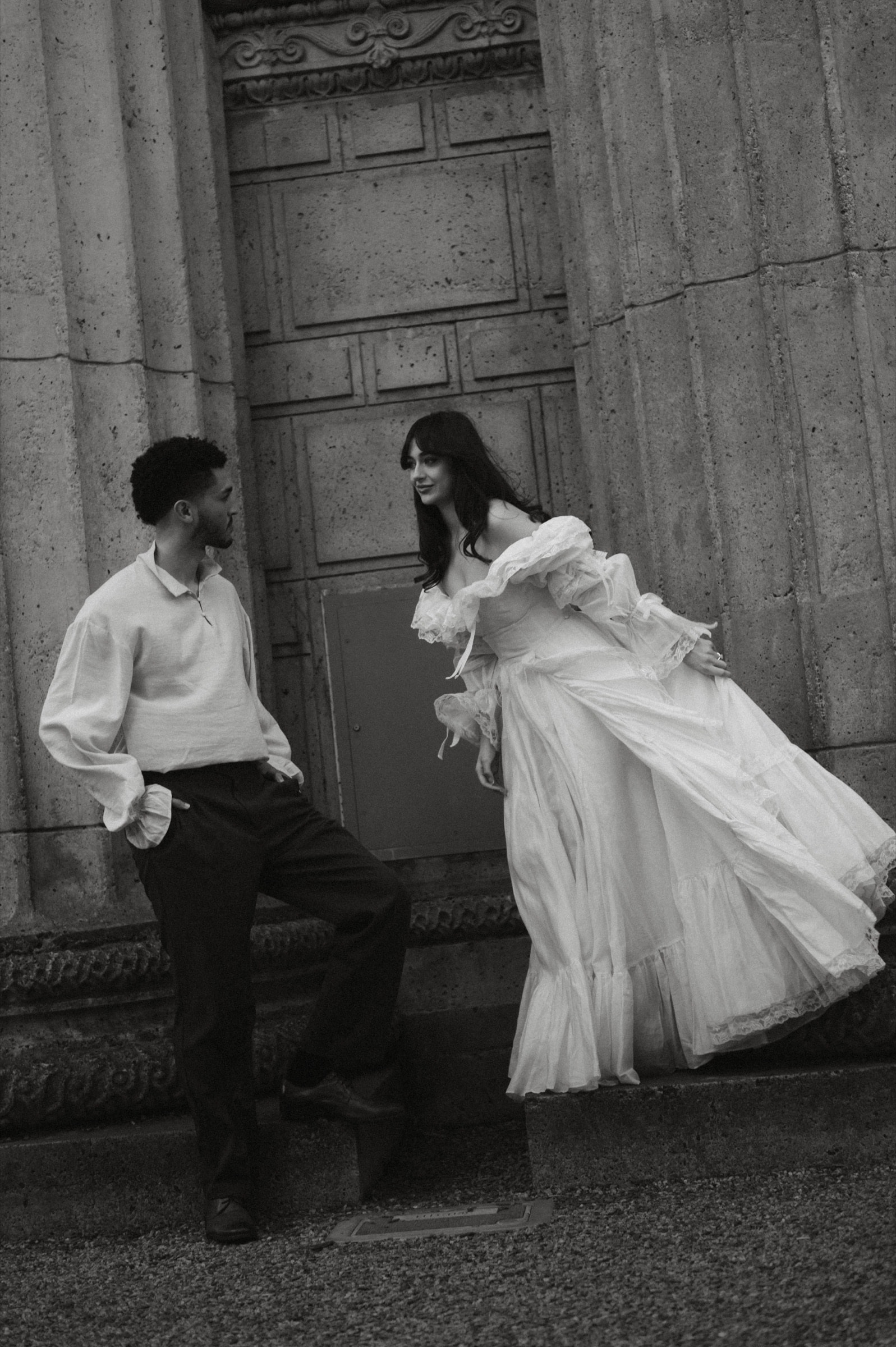 Berkeley and Robin at the Palace of Fine Arts, photographed by @mariefossphoto