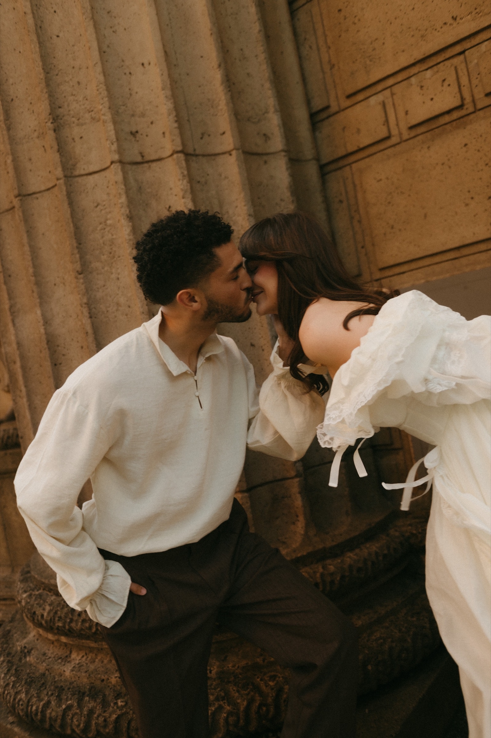 Berkeley and Robin at the Palace of Fine Arts, photographed by @mariefossphoto
