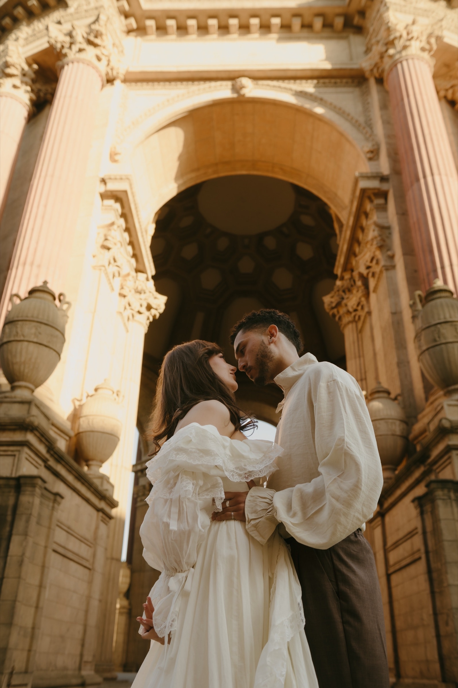 Berkeley and Robin at the Palace of Fine Arts, photographed by @mariefossphoto