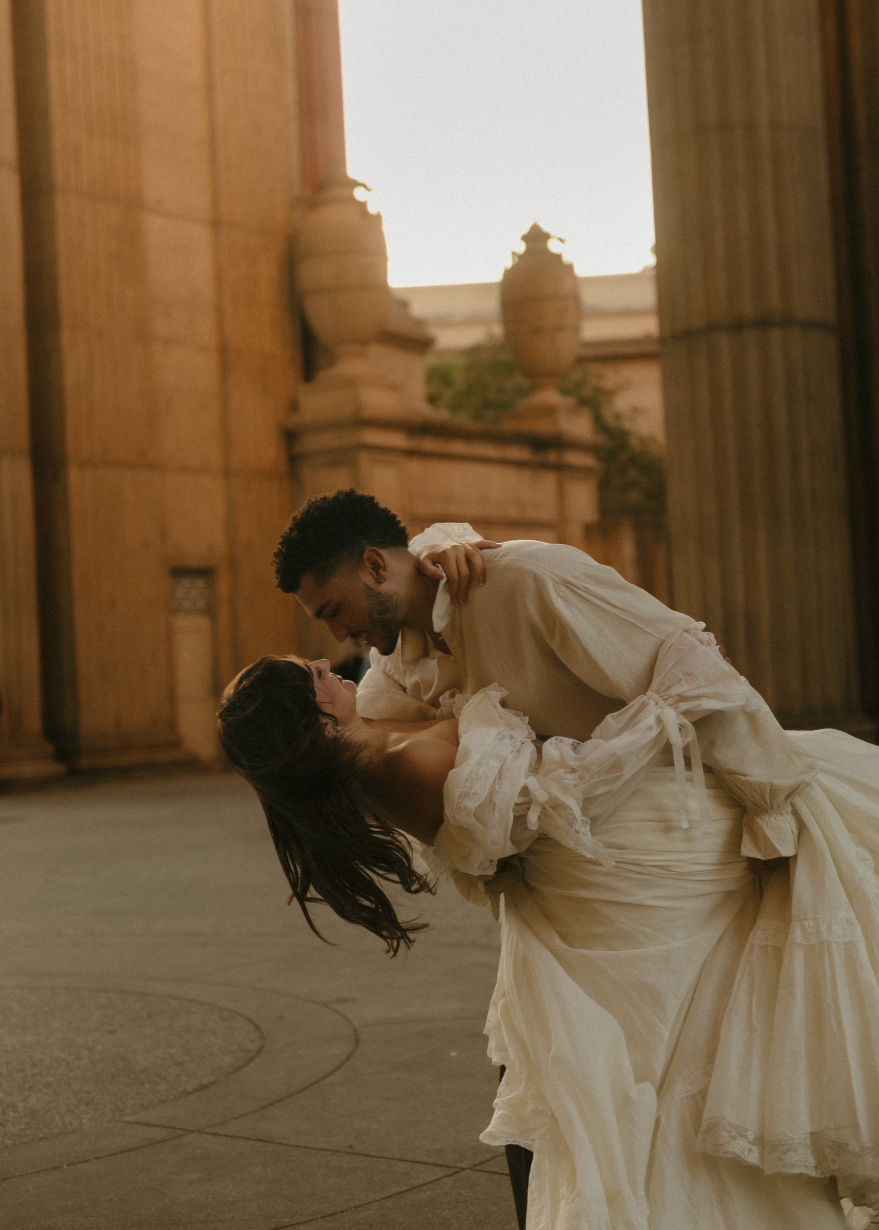 Berkeley and Robin at the Palace of Fine Arts, photographed by @mariefossphoto