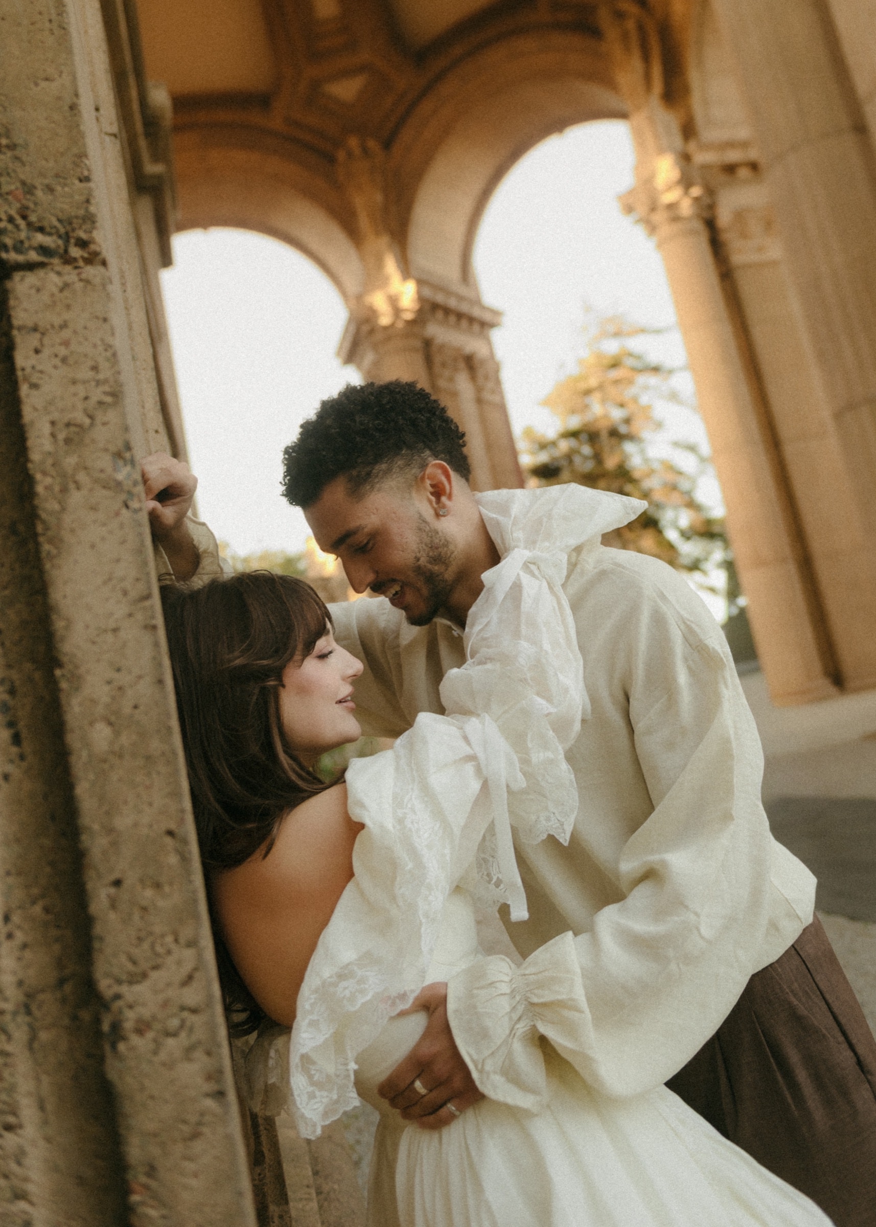 Berkeley and Robin at the Palace of Fine Arts, photographed by @mariefossphoto